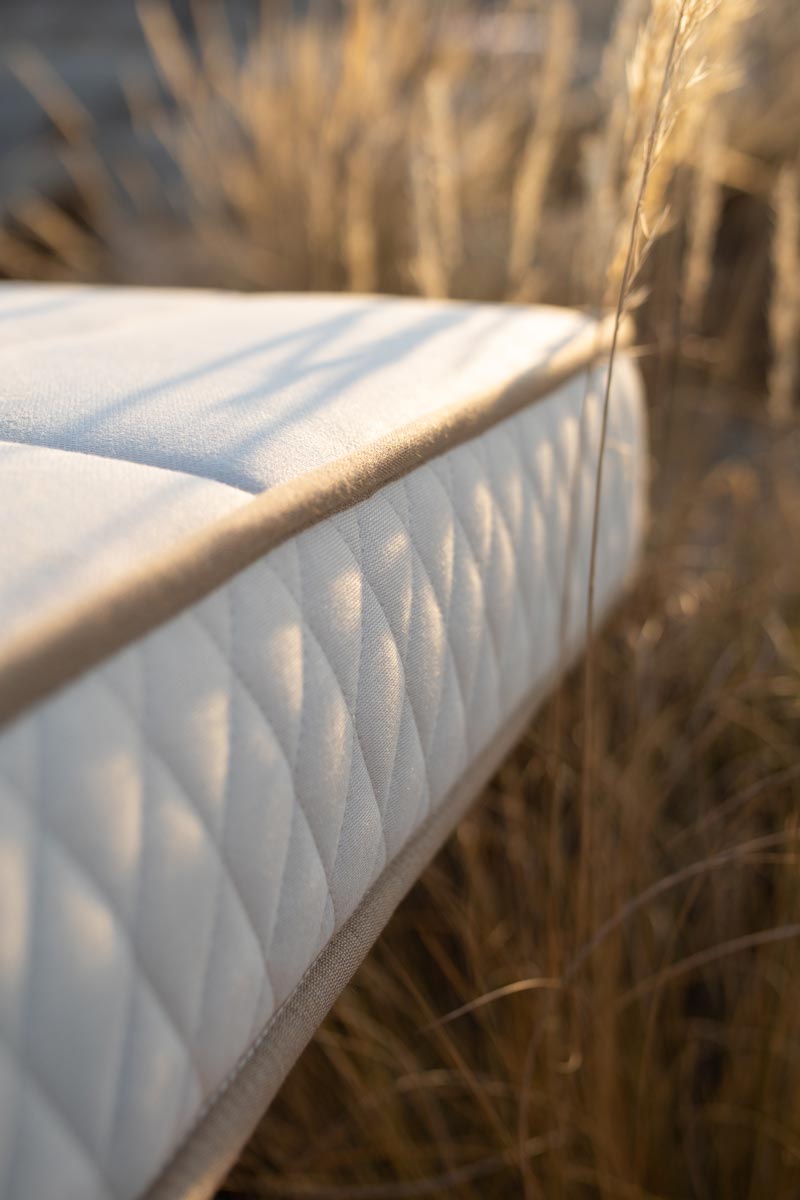 Matelas bébé naturel certifié Sivana avec laine, coton et lin