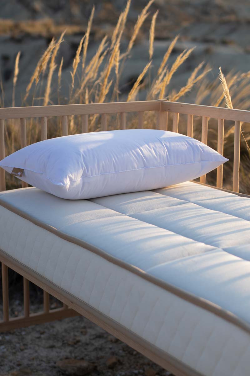 Matelas bébé naturel certifié Sivana avec laine, coton et lin